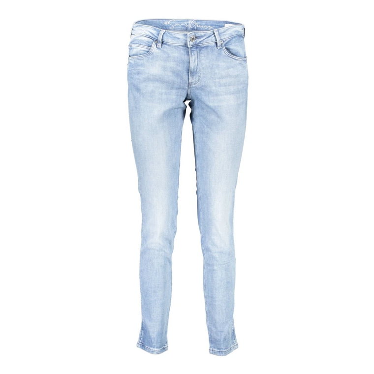 Jasnoniebieskie Skinny Jeans z Logo Guess