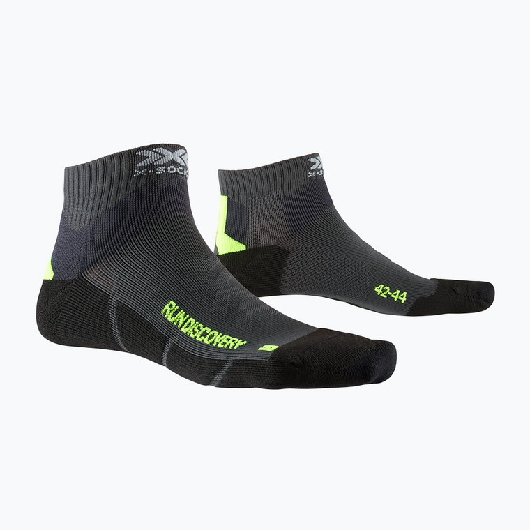Skarpety do biegania męskie X-Socks Run Discovery 4.0 charcoal/phyton yellow/black