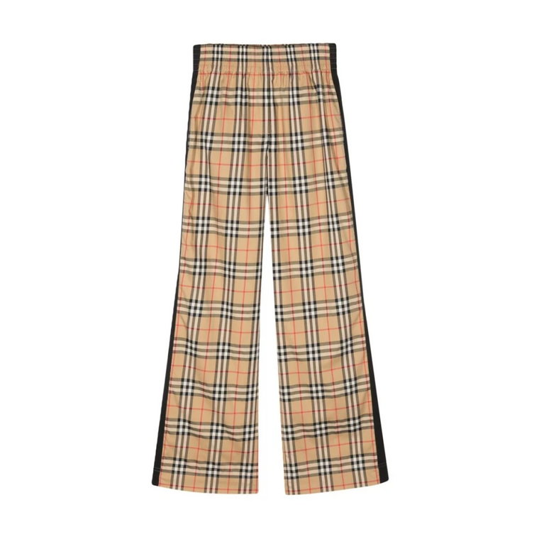 Spodnie z elastycznym pasem w wzór Vintage Check Burberry