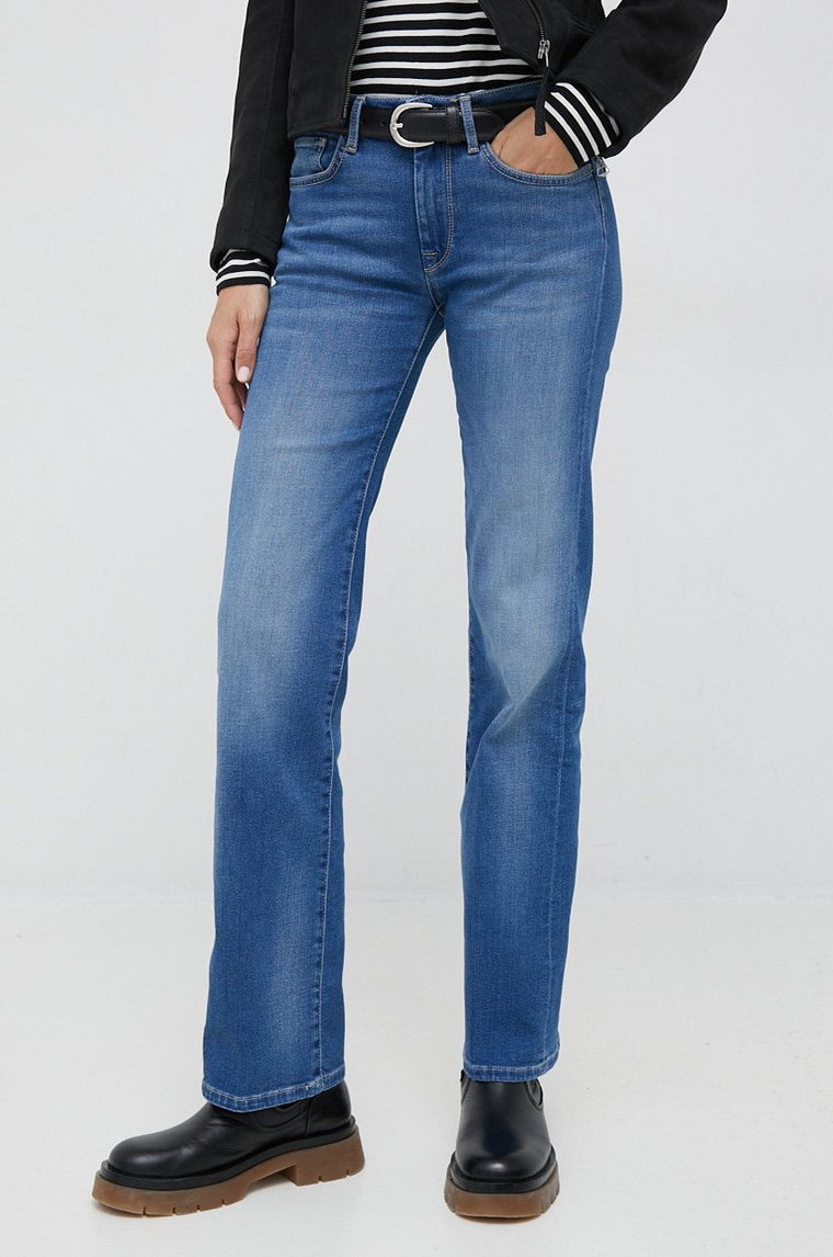 Pepe Jeans jeansy Aubrey damskie medium waist