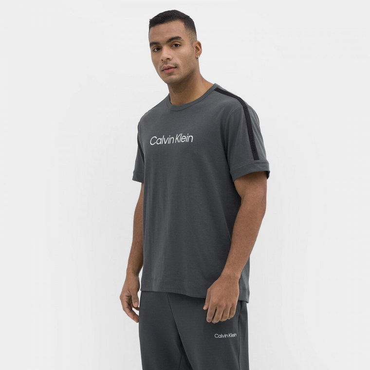 Męska koszulka treningowa CALVIN KLEIN MEN 00GMS3K104 - grafitowa