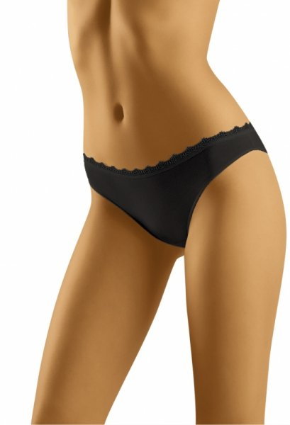 Wol-Bar Cute Soft Czarne figi damskie