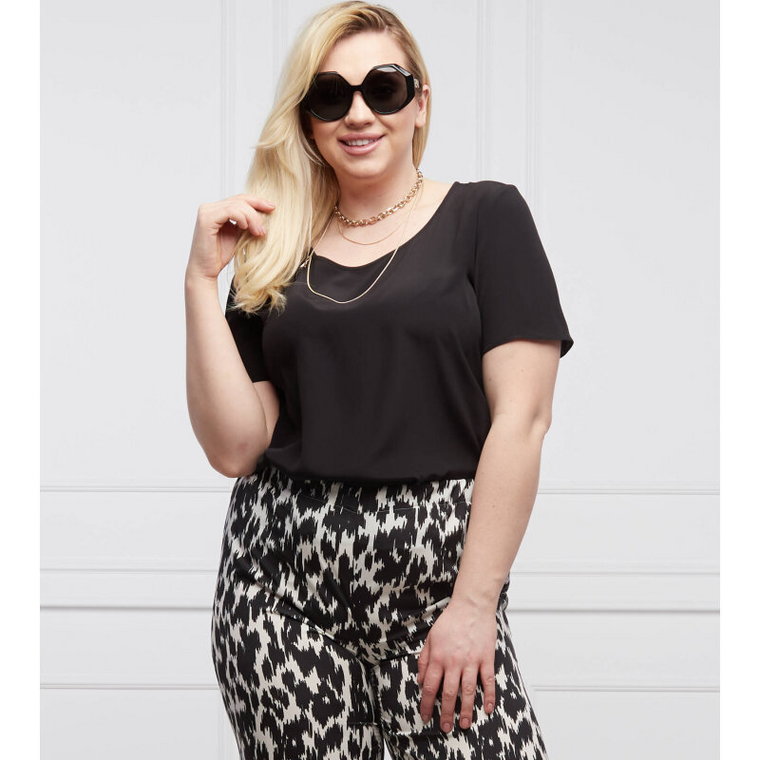 Persona by Marina Rinaldi Bluzka BELLA Plus size| Regular Fit | z dodatkiem jedwabiu