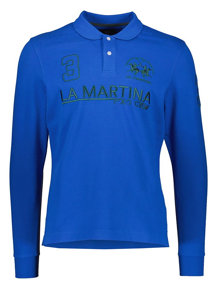 La Martina Koszulka polo w kolorze niebieskim