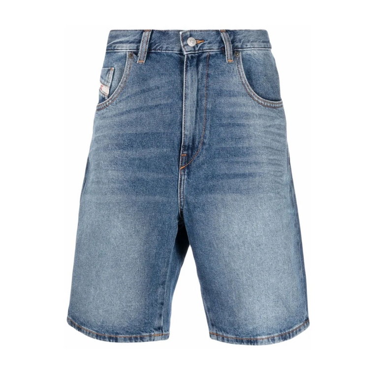 D-Strukt-Short #01, Stylowe szorty z denimu Diesel