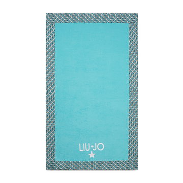 Ręcznik Liu Jo Beachwear - Telo Bordo VA2159 T0300 Monogram Lj Blue S9725