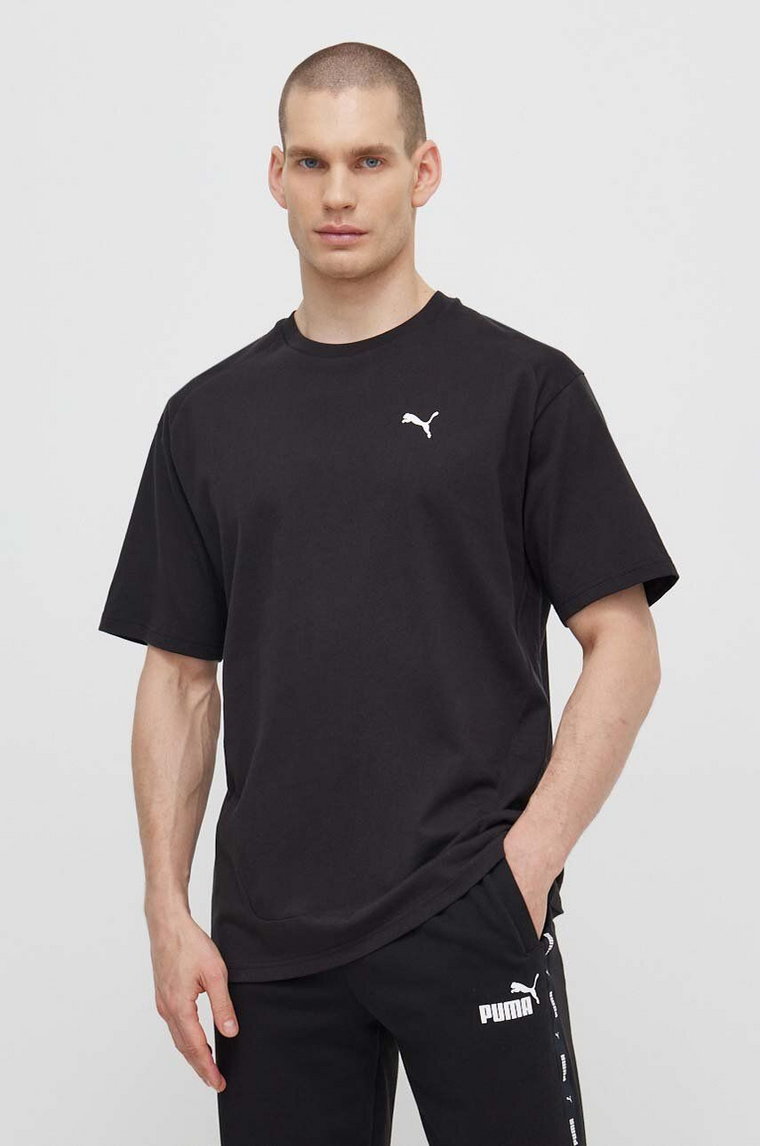 Puma t-shirt bawełniany RAD/CAL męski kolor czarny gładki 678913