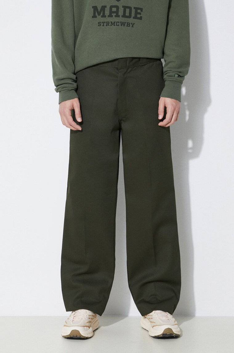 Dickies spodnie 874 męskie kolor zielony proste DK0A4XK6