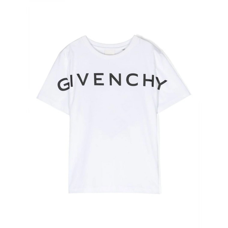 Organiczna Bawełna Koszulka z Nadrukiem 4G dla Dzieci Givenchy