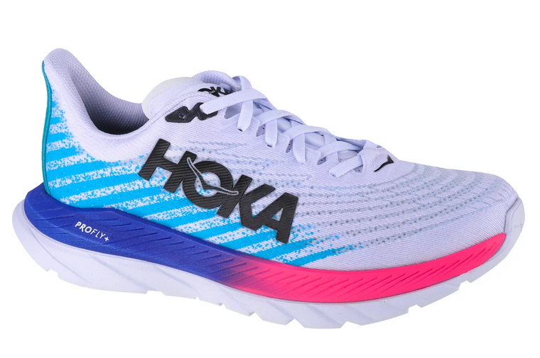 Hoka M Mach 5 1127893-WSBB, Męskie, Białe, buty do biegania, tkanina, rozmiar: 42 2/3