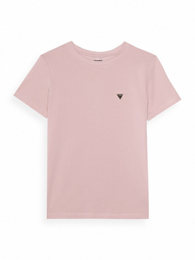 Damski t-shirt basic Guess Colette - różowy