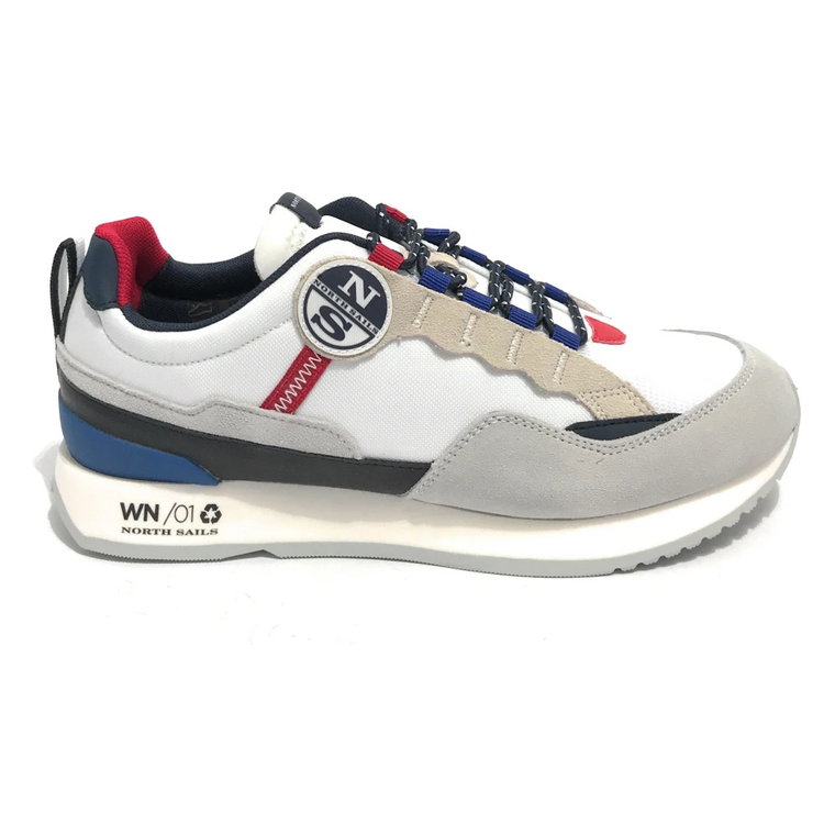 Sneaker Winch Recy - Biały/Niebieski/Czerwony North Sails