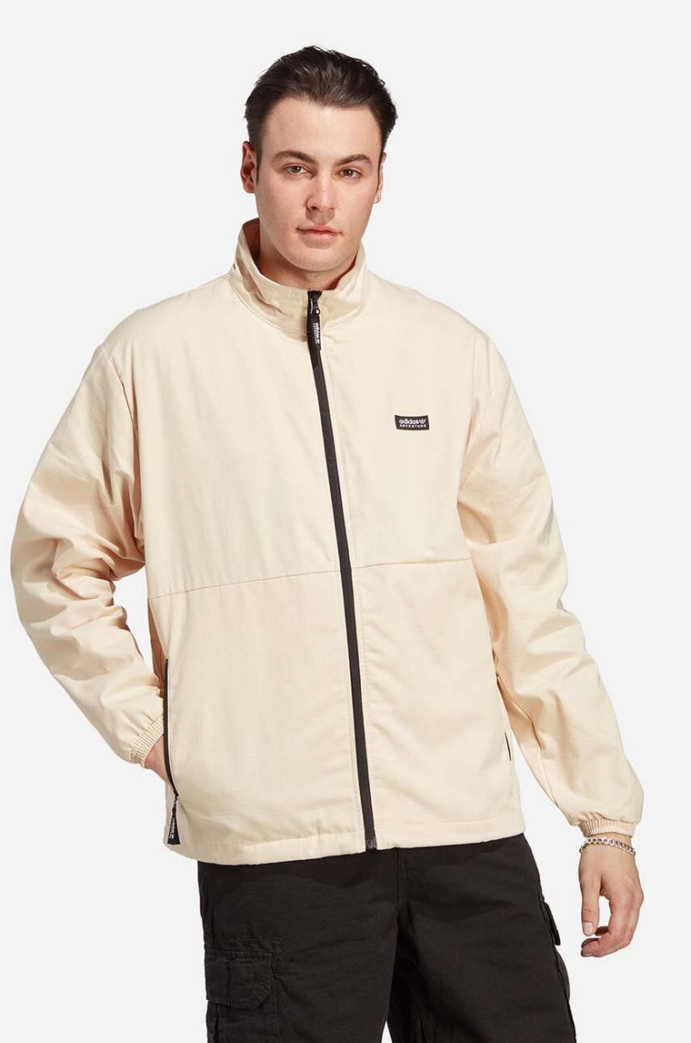 adidas Originals kurtka Adventure Nature Awakening Windbreaker męska kolor beżowy przejściowa HR3505-KREMOWY