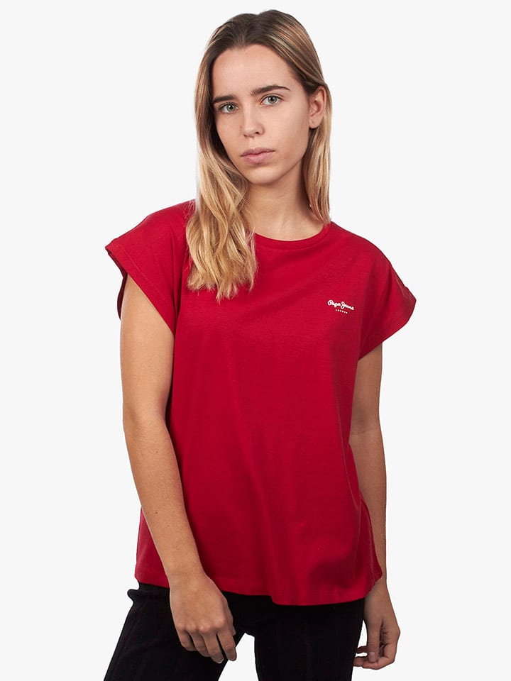 Pepe Jeans Koszulka w kolorze czerwonym