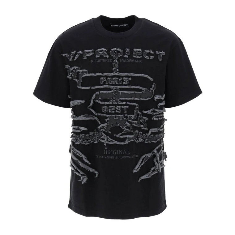 Zniszczony T-shirt Paris Best w rozmiarze oversize Y/Project