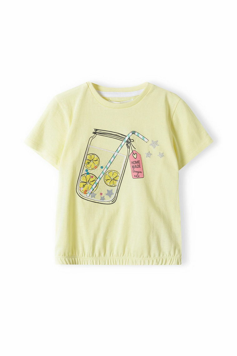 Żółta bluzka bawełniana dla niemowlaka - Lemoniada