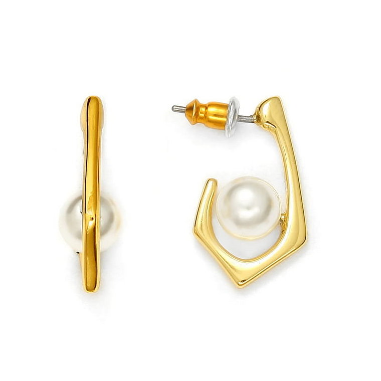 Kolczyki dzwonki z perełkami (P14632AU)