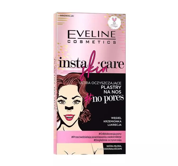 EVELINE INSTA SKIN CARE ULTRA OCZYSZCZAJĄCE PLASTRY NA NOS 2 SZTUKI