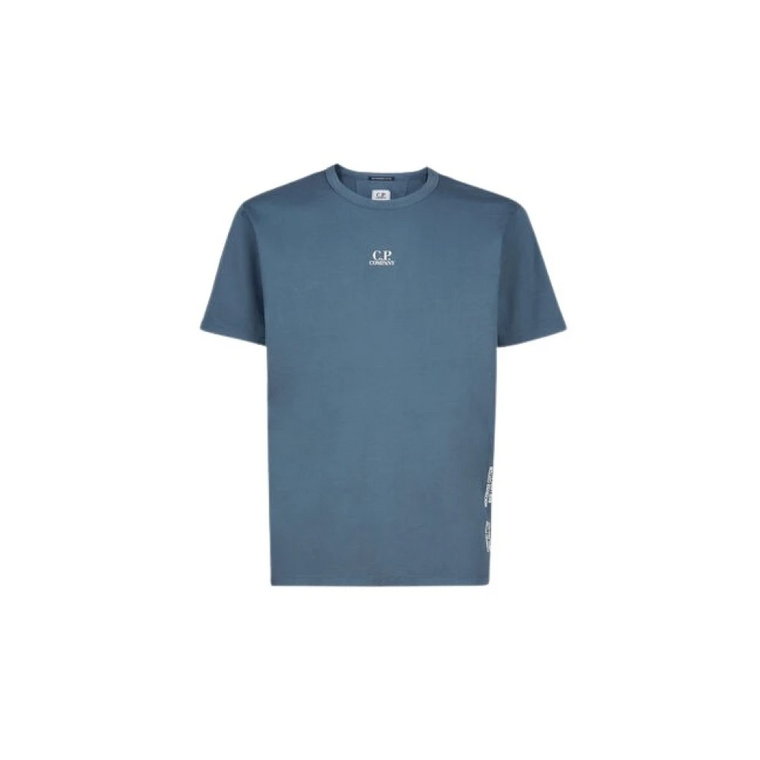 Orion Blue Koszulka z Krótkim Rękawem - Męska C.p. Company