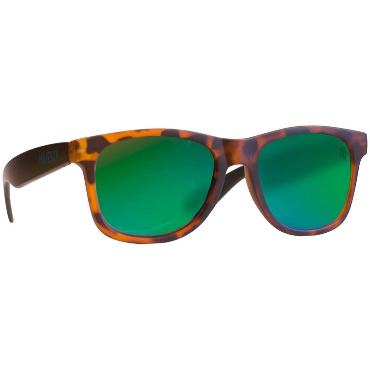 Okulary przeciwsłoneczne MAJESTY Shades L+ tortoise / green revo