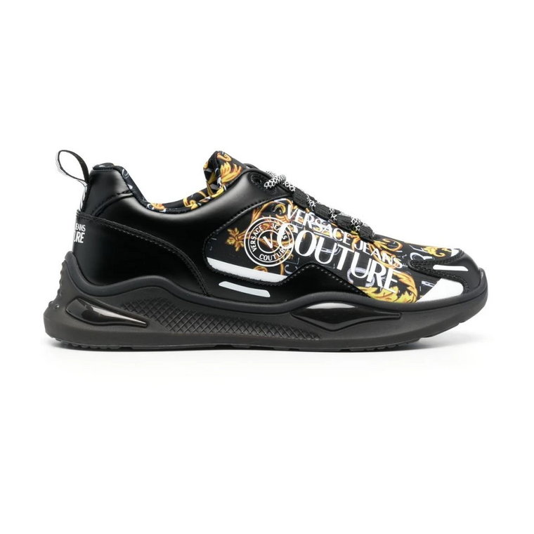 Men Shoes Sneakers Czarny Ss23 Versace Jeans Couture