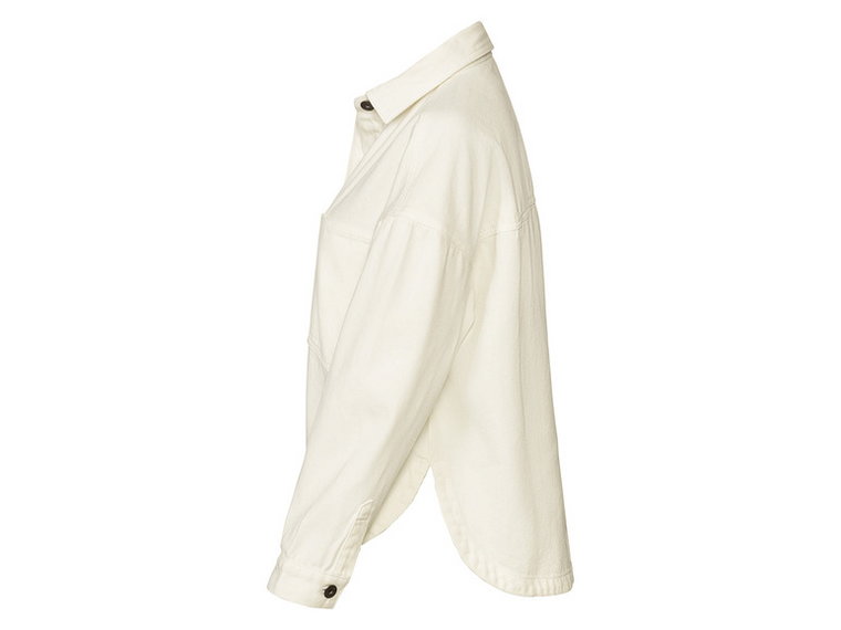 esmara Koszula damska oversize z bawełny (40, Biały)