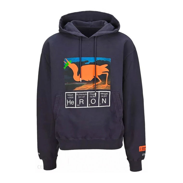 Bluza z Kapturem z Logo dla Mężczyzn Heron Preston