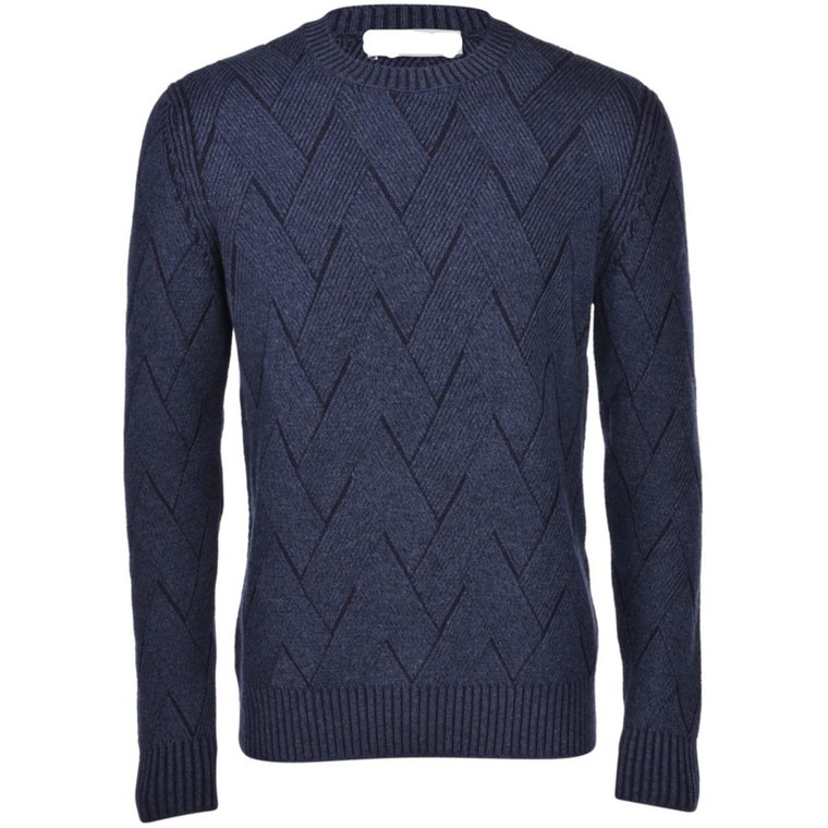 Sweter z kaszmiru w wzór Zig Zag Paolo Fiorillo Capri