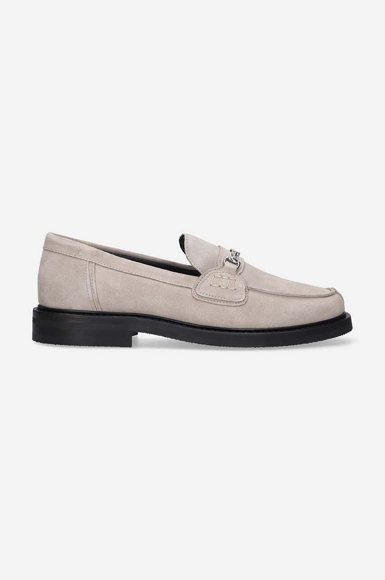 Filling Pieces mokasyny zamszowe Loafer Suede kolor szary 44222791108-GREY