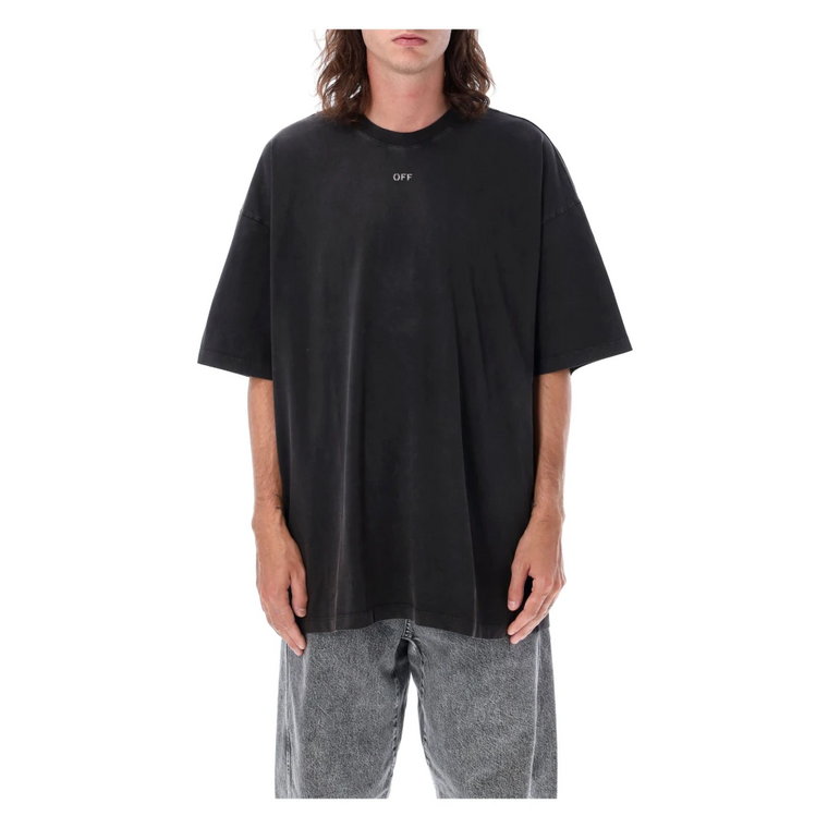 S. Matthew Oversize T-Shirt - Czarny/Szary Off White