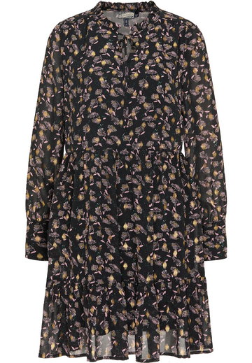 DreiMaster Vintage Sukienka koszulowa  mieszane kolory / jasnoróżowy / czarny