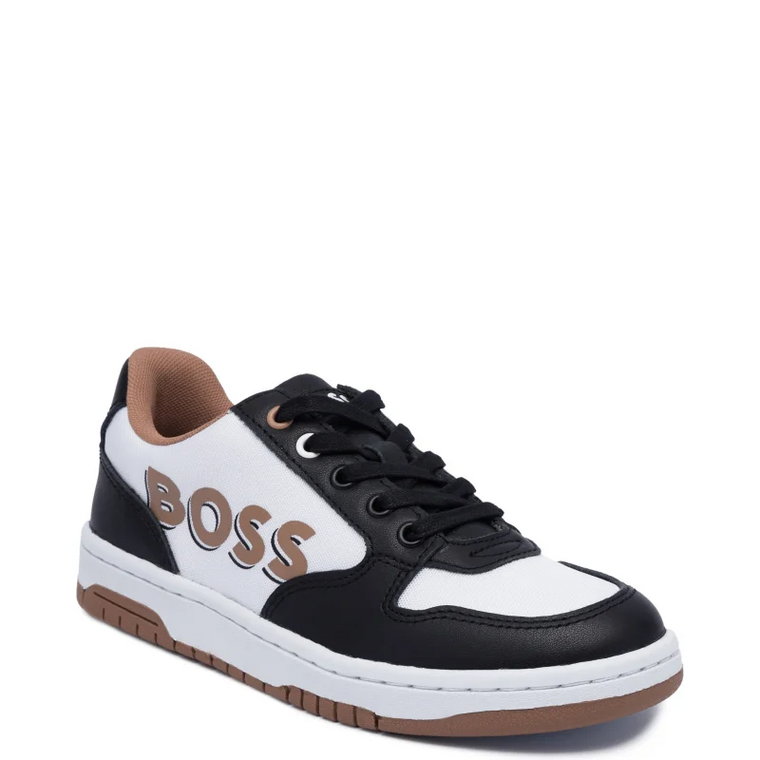 BOSS Kidswear Sneakersy | z dodatkiem skóry