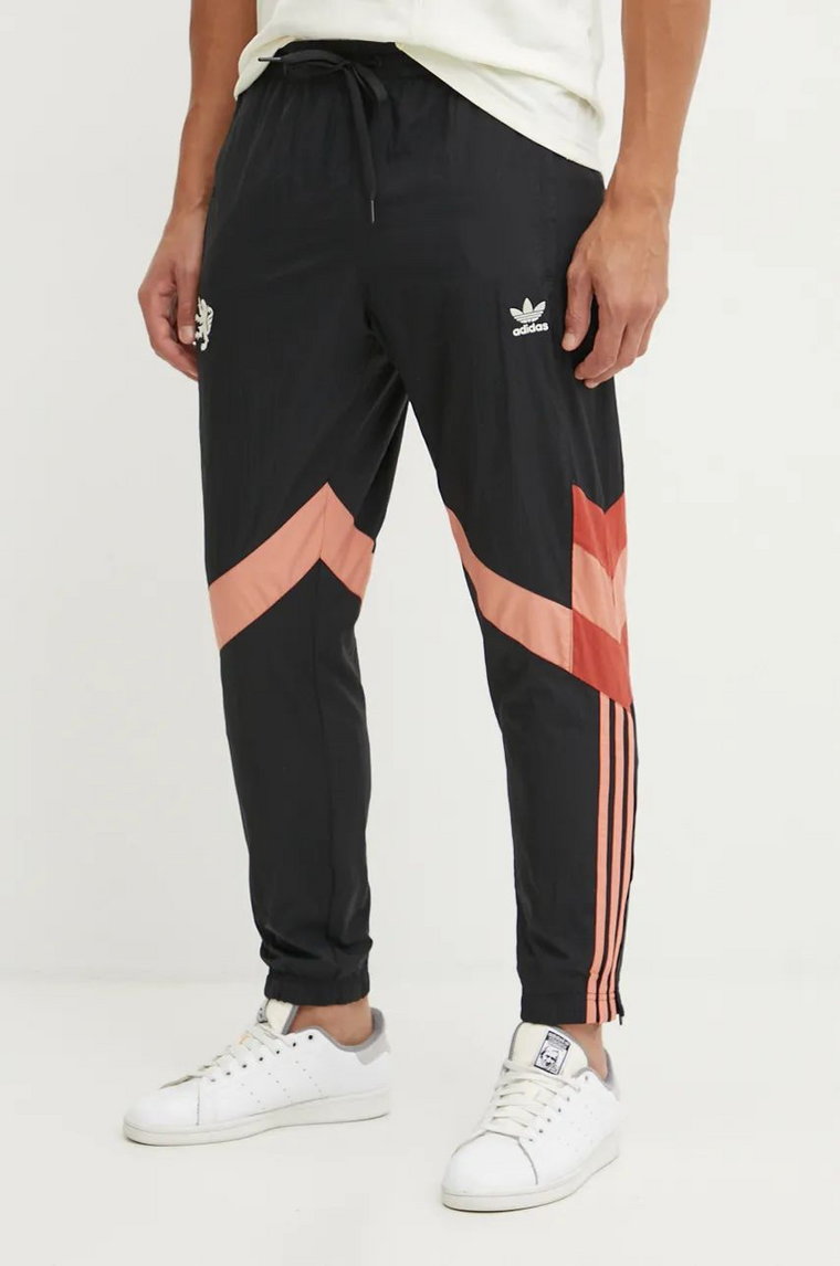 adidas Originals spodnie męskie kolor czarny wzorzyste IS6490