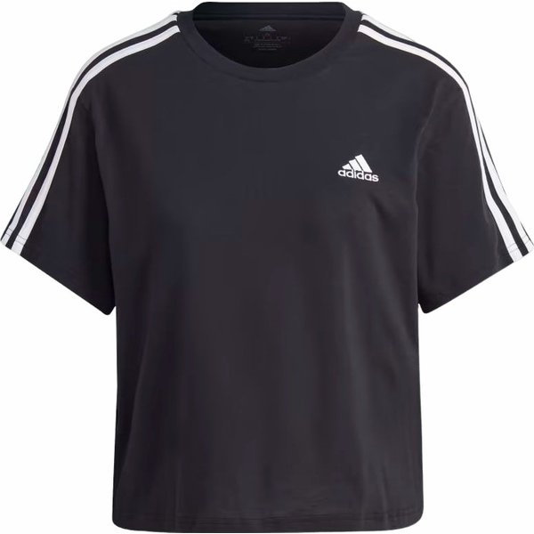 Koszulka damska Essentials 3-Stripes Single Jersey Crop Top Adidas