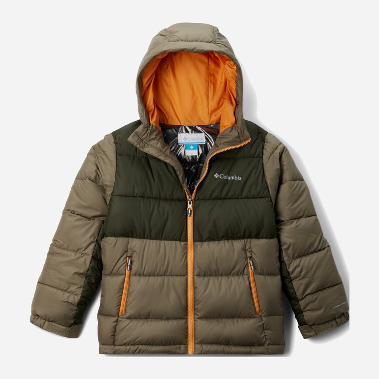 Kurtka młodzieżowa chłopięca zimowa Columbia Pike Lake II Hooded Jacket 2050351398 155-159 cm (L) Oliwkowa (195981080230). Kurtki chłopięce