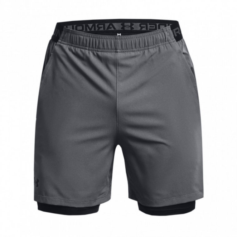 Męskie spodenki treningowe UNDER ARMOUR UA Vanish Woven 2in1 Shorts - szare