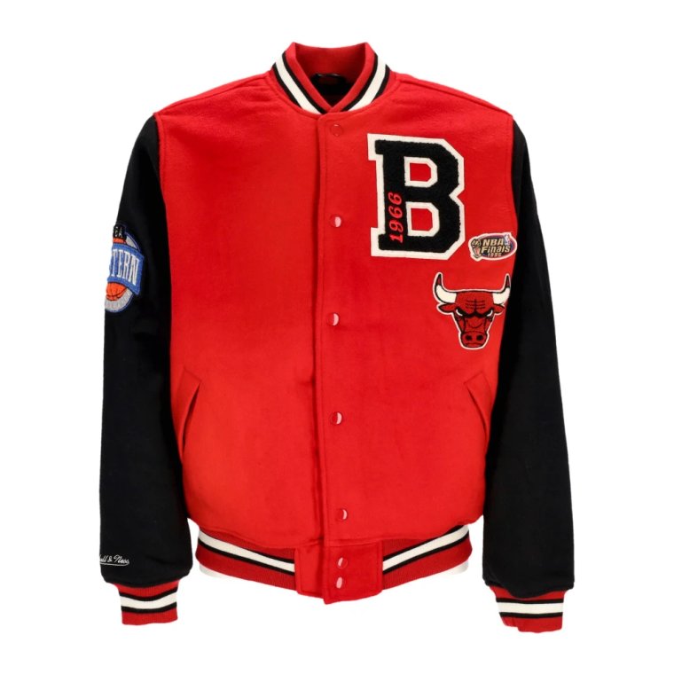 Kurtka Chicago Bulls Varsity Czerwono-Czarna Mitchell & Ness