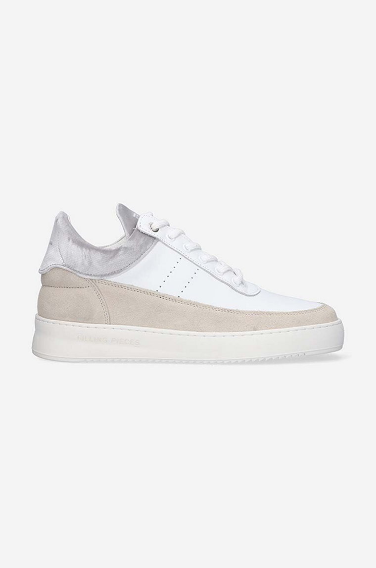 Filling Pieces buty zamszowe Low Eva kolor biały 51325071975