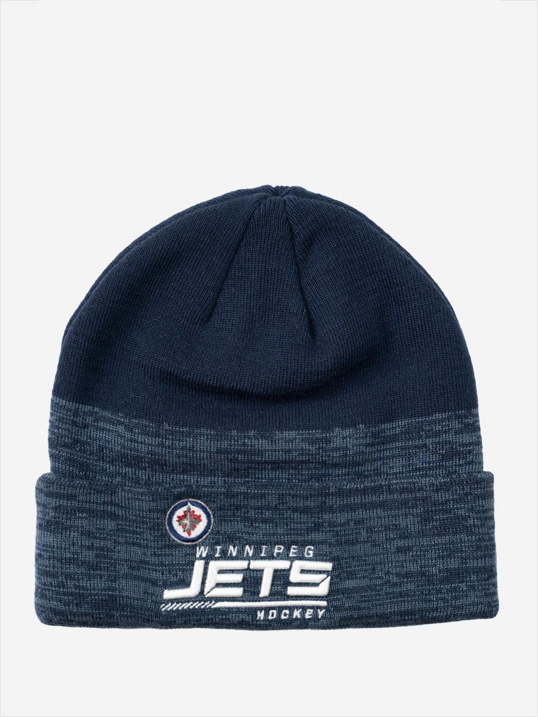 Czapka Zimowa Zawijana Granatowa MyStars Winnipeg Jets Hockey