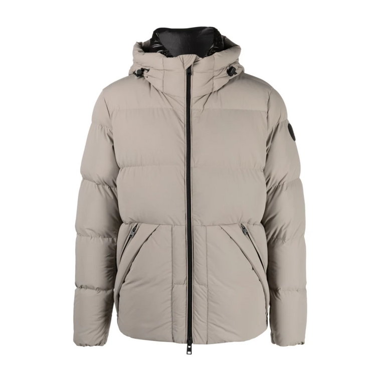 Beżowa Parka Męska Aw23 Woolrich