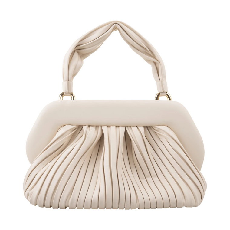 Plissè Shell Clutch Torba Wegańska Tkanina THEMOIRè