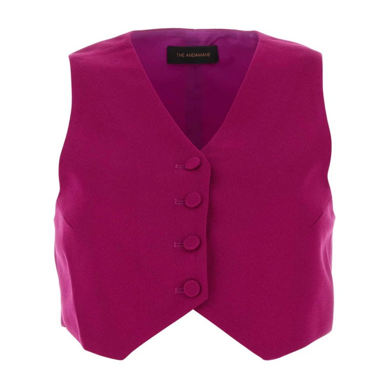 Tyrian Purple Polyester Kamizelka - Stylowy i przyjazny dla SEO Andamane