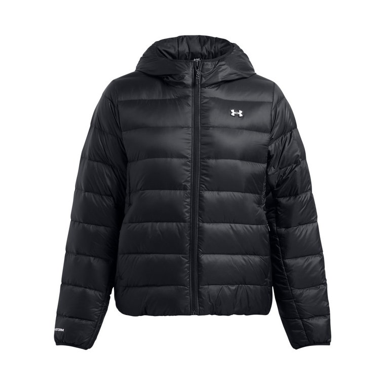 Damska kurtka puchowa pikowana Under Armour Legend Down Hooded Jacket - czarna