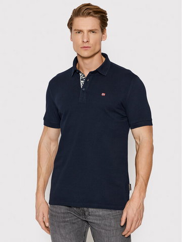 Polo Eolanos 3 NP0A4GB3 Granatowy Regular Fit
