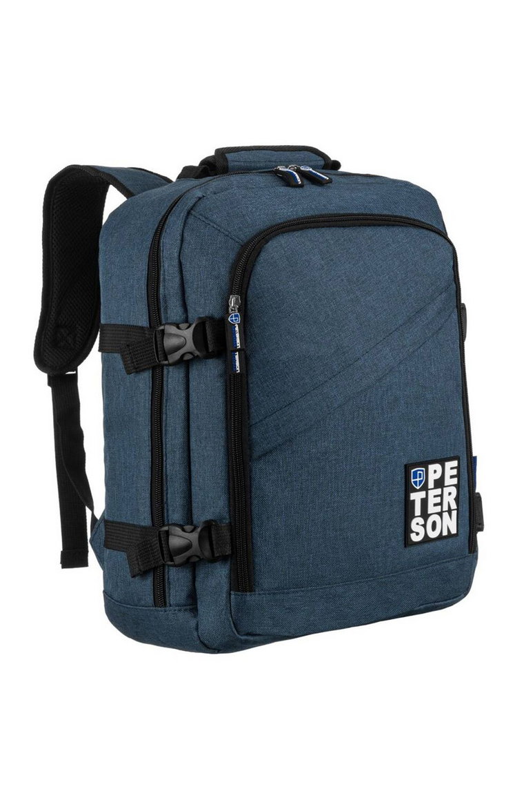 Podróżny, wodoodporny plecak z poliestru z miejscem na laptopa - Peterson niebieski