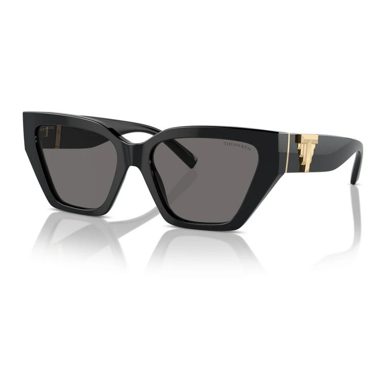 Czarne/Ciemnoszare Okulary Przeciwsłoneczne dla Kobiet Tiffany