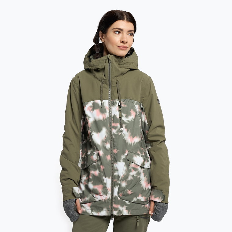 Kurtka snowboardowa damska ROXY Stated deep lichen green nimal