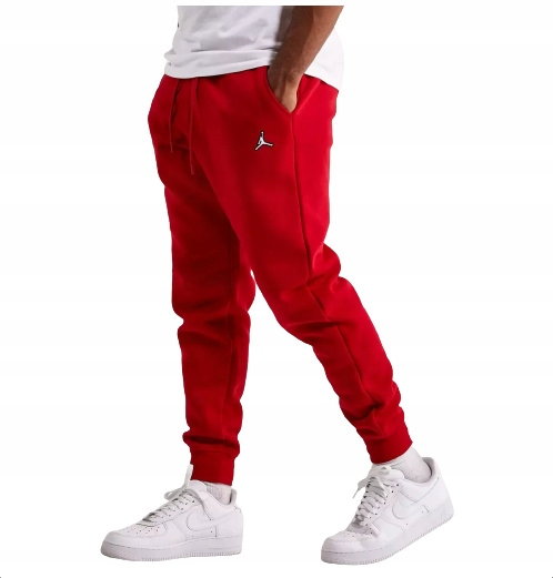 Jordan Nike Ciepłe męskie spodnie dresowe Fleece jogger Jumpman zima air