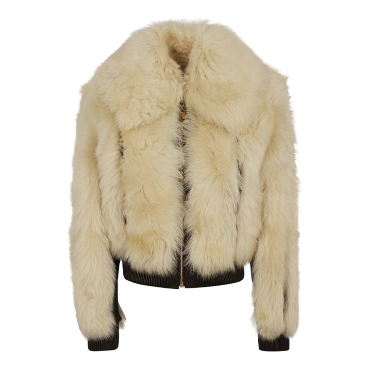 Luksusowy Płaszcz z imitacji futra Shearling Zimmermann