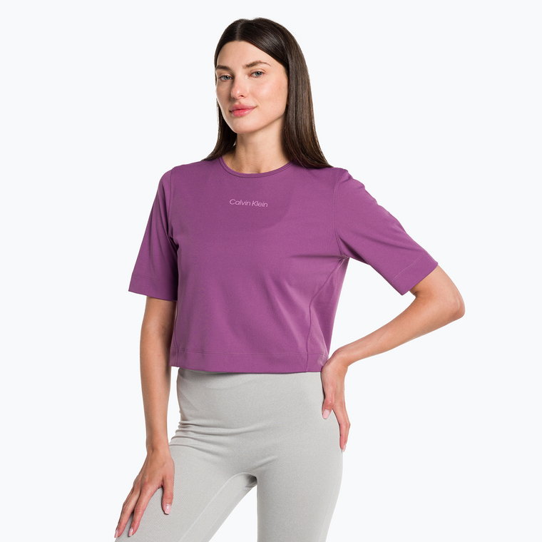 Koszulka damska Calvin Klein Knit amethyst | WYSYŁKA W 24H | 30 DNI NA ZWROT